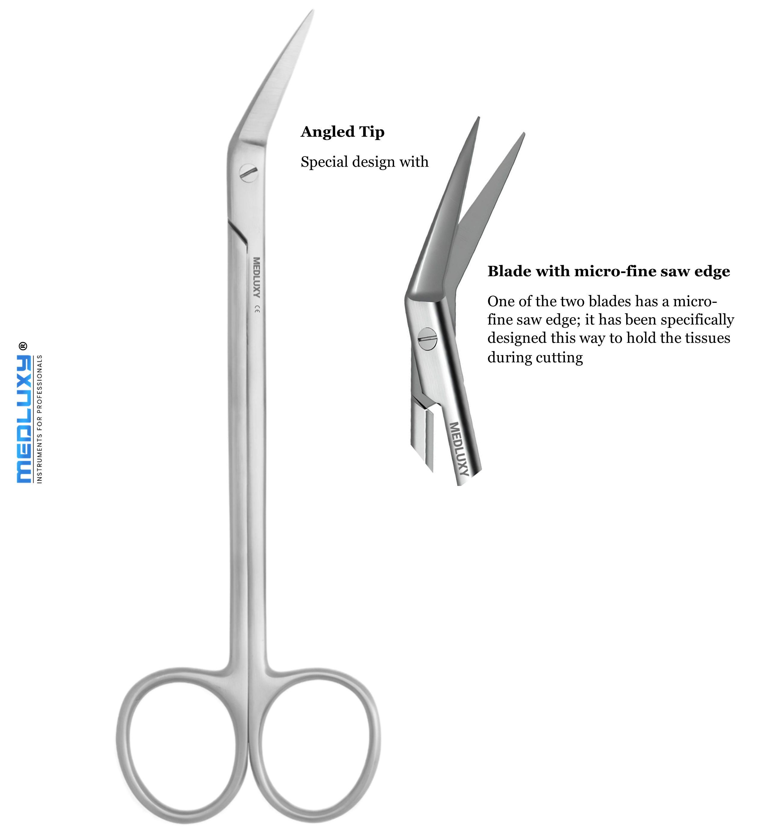 Medluxy - Medische Hoekschaar Locklin - 17cm - M-106